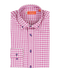 Roze-wit geruit overhemd met button-down