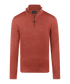 Brique half-zip met geribde boorden