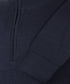 Navy half-zip met geribde boorden