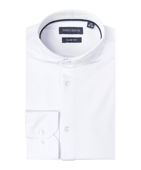 Wit Japanese knitted shirt van Innocente