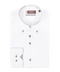 Wit overhemd met gekleurde knopen en button-down