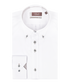 Wit overhemd met gekleurde knopen en button-down