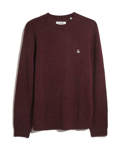 Brique pullover met ronde hals van lamswol