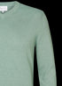Mintgroene trui met v-hals