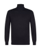 Zwarte turtleneck met geribde boord