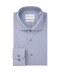 Blauw overhemd met kleine halve rondjes