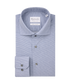 Blauw overhemd met kleine halve rondjes