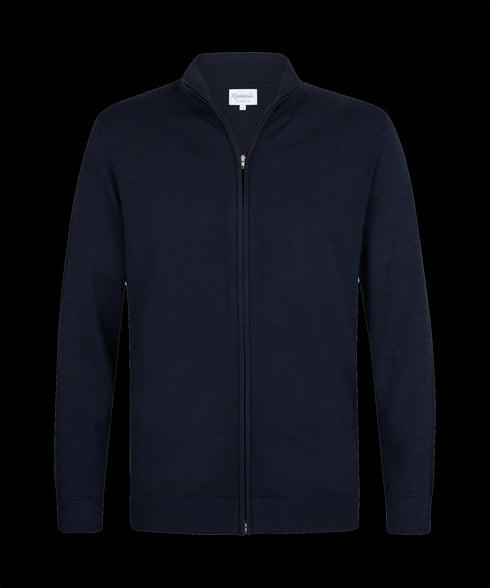 Nachtblauw vest met zipper