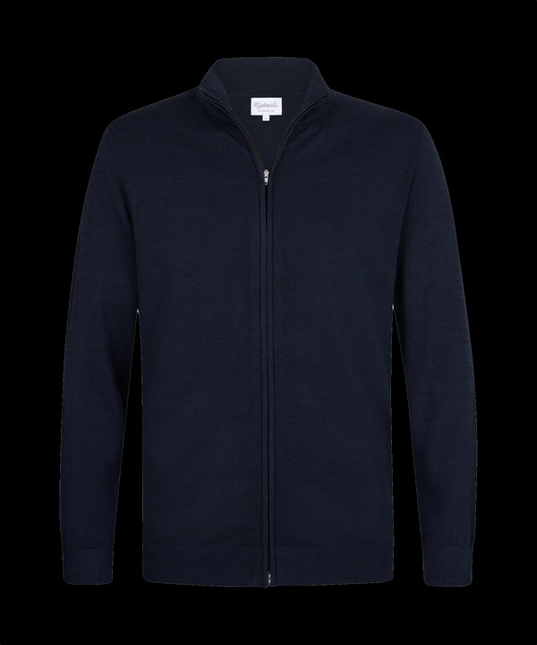 Nachtblauw vest met zipper