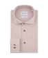 Roze gemeleerd overhemd met bruine knopen