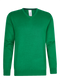 Felgroene pullover met V-hals