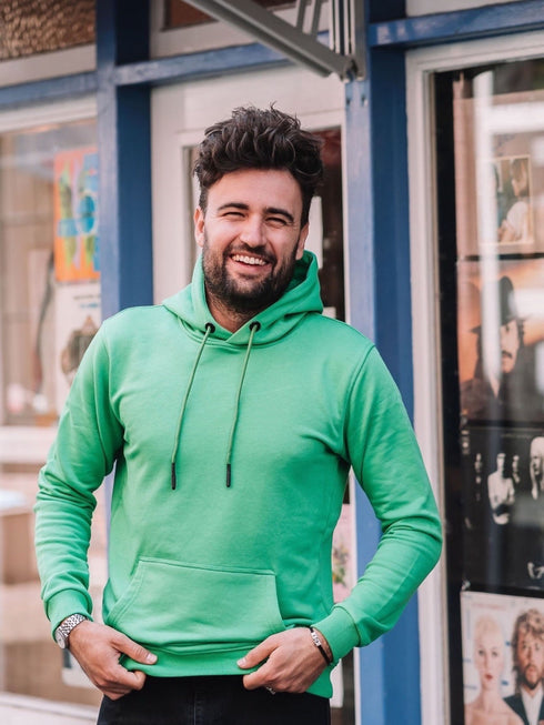 Grasgroene hoodie