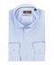 Royal blauw geruit overhemd (Extra lange mouwen)