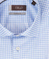 Royal blauw geruit overhemd (Extra lange mouwen)